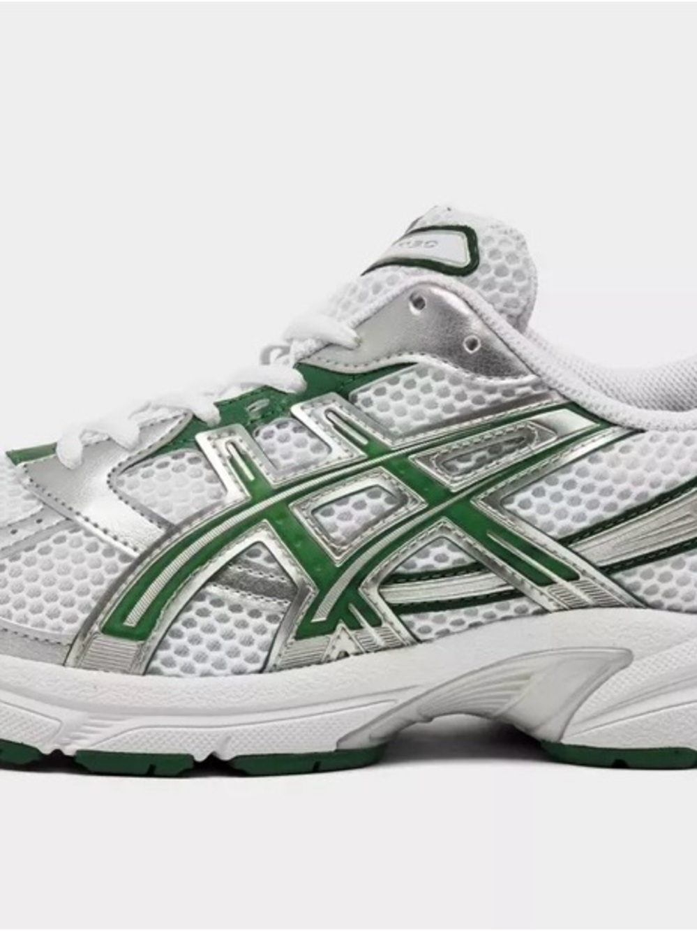 Asics White and Green Men’s Athletic Sneakers